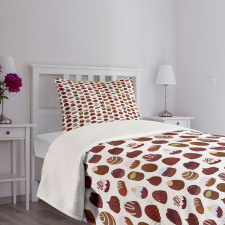 Bakery Sweets Patterns Bedspread Set