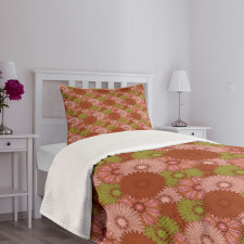 Gerbera Petals Blossoming Bedspread Set