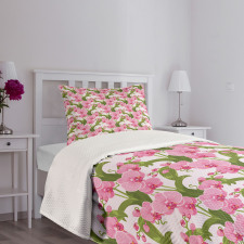 Wild Floral Spring Feminine Bedspread Set