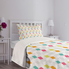 Composition of Rhombuses Bedspread Set