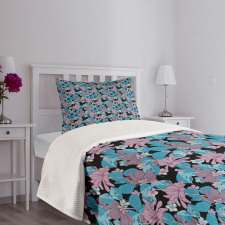 Tropic Pattern Spring Petal Bedspread Set