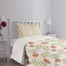 Woodland Tree Theme Watercolor Bedspread Set