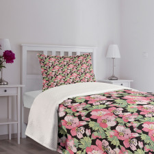 Japanese Blossoming Cherry Bedspread Set