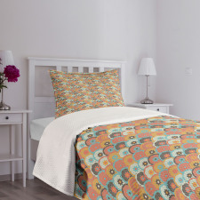 Middle Easter Tile Motif Bedspread Set