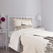 Nevada State Hand Drawn Bedspread Set