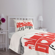 Writing with Landmarks Bedspread Set