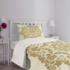 Classical Flower Motif Bedspread Set