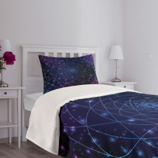 Outer Space Line Art Bedspread Set