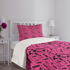 Vented Brush and Combs Bedspread Set