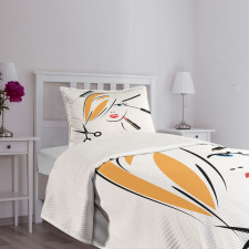 Beauty Salon Make-up Bedspread Set