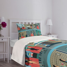 Day in Hairdresser Bedspread Set