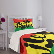 Rastafarian Design Message Bedspread Set