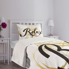 Inspirational Lettering Bedspread Set