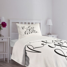 Relax You Are Home Phrase Bedspread Set