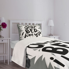 World Sleep Day Concept Bedspread Set