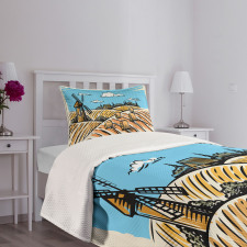 Windmillnd Hay Bales Bedspread Set