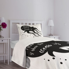 Jellyfish Silhouette Bedspread Set