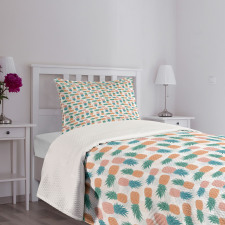 Tropical Fruit Pattern Bedspread Set