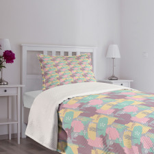 Funky Conceptual Pattern Bedspread Set