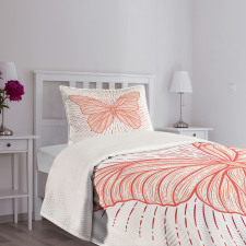 Butterfly Doodle Sunburst Bedspread Set