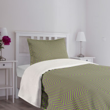 Digital Angled Line Motif Bedspread Set