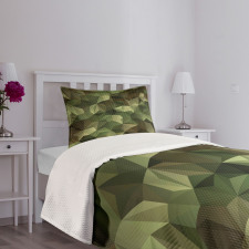 Angular Polygon Design Bedspread Set