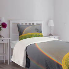 Dandelion Field and Tree Bedspread Set