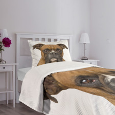 Purebred Dog Front View Bedspread Set