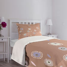 Funky Dandelion Flowers Bedspread Set