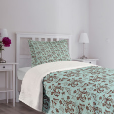 Bouquet of Blooming Roses Bedspread Set