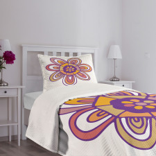 7 Petal Lonely Flower Bedspread Set