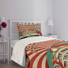 Retro American Classical Car Bedspread Set