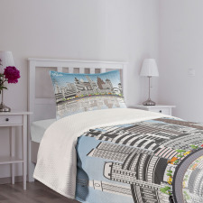 Digital Art Water Reflection Bedspread Set