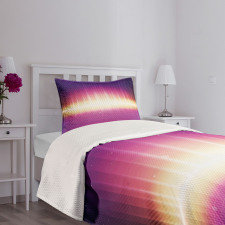 80s Retro Sci-Fi Background Bedspread Set