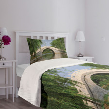 Scenery Calming Image Bedspread Set