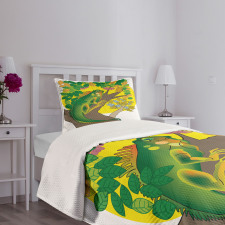 Cartoon of a Female Animal Bedspread Set