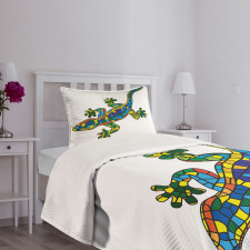 Mosaic Style Stained Glass Bedspread Set