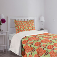 Blossoming Romantic Flower Bedspread Set