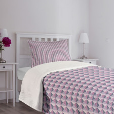 Ornamental Grid Pattern Bedspread Set