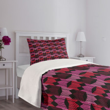 Rhombuses and Diamonds Bedspread Set