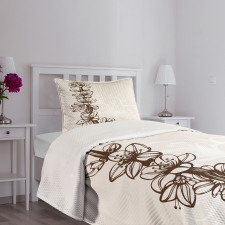 Hand Drawn Petals Bedspread Set