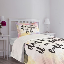 Hand-written Style Watercolor Bedspread Set