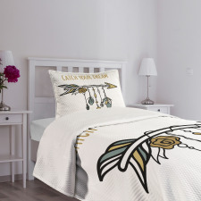 Tribal Arrow with Feathers Bedspread Set