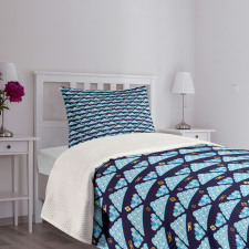 Abstract Clouds Ornament Bedspread Set