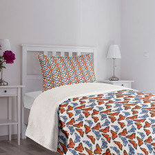 Detailed Winged Insect Bedspread Set