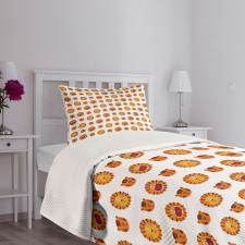 Funky Forms Tiger Lion Face Bedspread Set