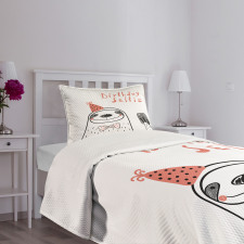 Self Portrait Smile Bedspread Set