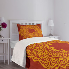 Aztec Style Painting Vivid Bedspread Set