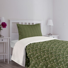 Cactus with Flower and Skull Bedspread Set