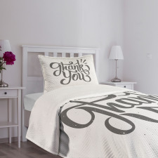 Spots Funky Dramatic Font Bedspread Set